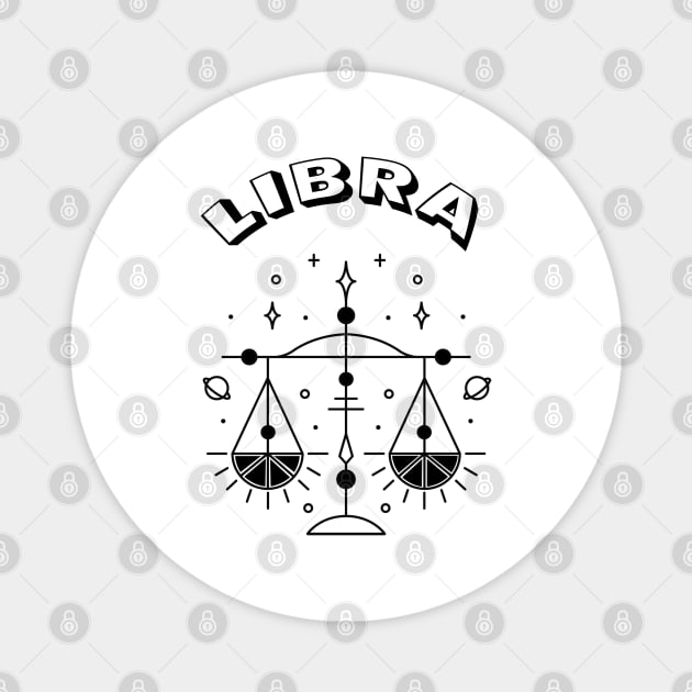 Libra Sign Magnet by GPrez Designs